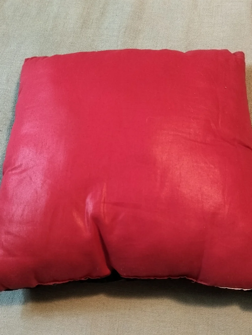 VTG 90's Christmas Santa Claus Throw Pillow Rocking Chair Stockings 15